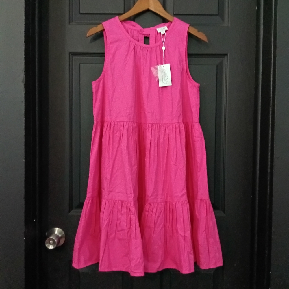 Mud Pie Sz. S NWT Pink Becker Bow Dress - Picture 6 of 16